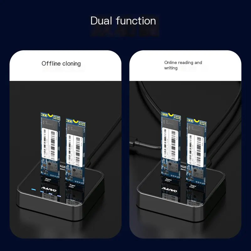 KSY K3016 M.2 NVMe/SATA SSD Docking Station
